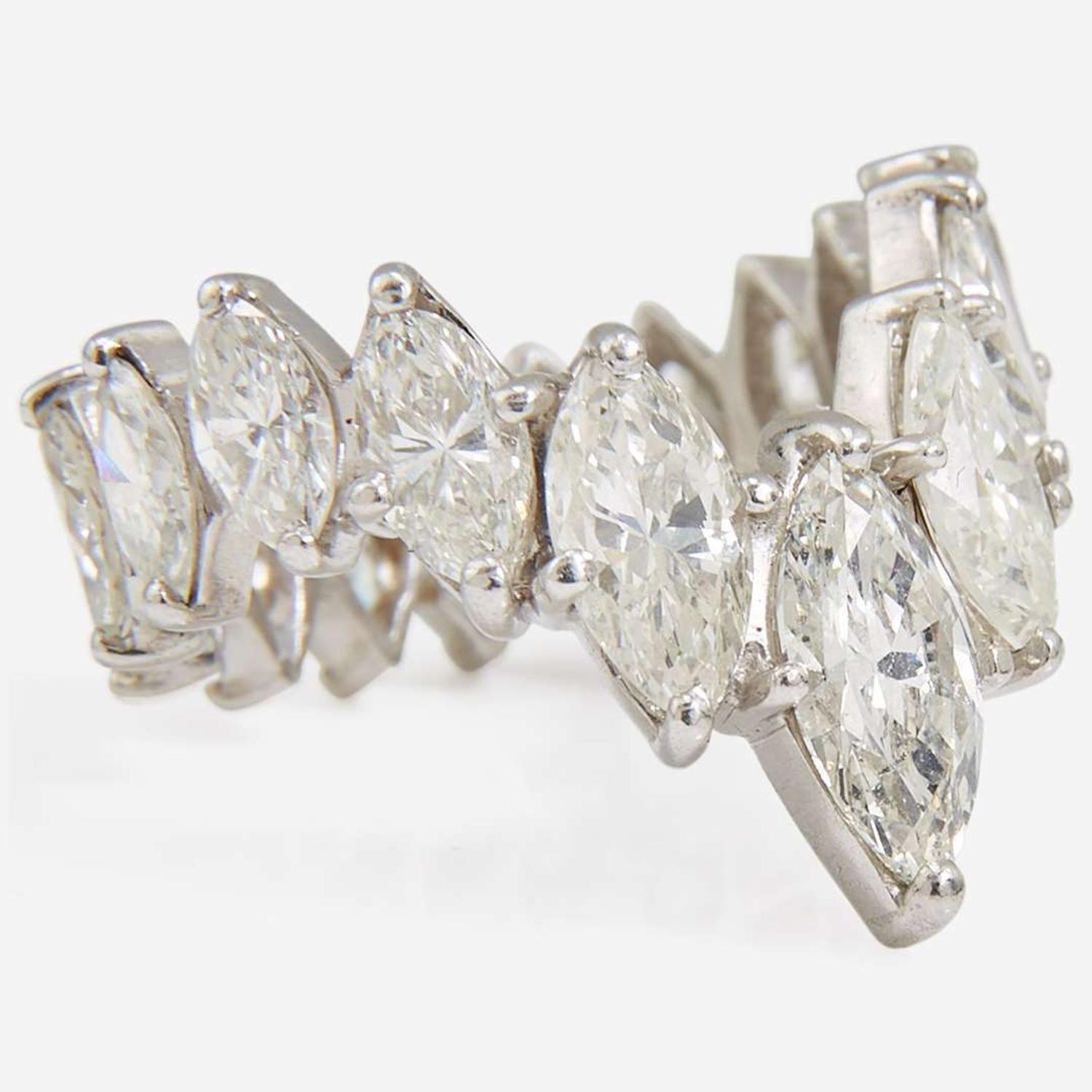 A Platinum and Diamond Eternity Band