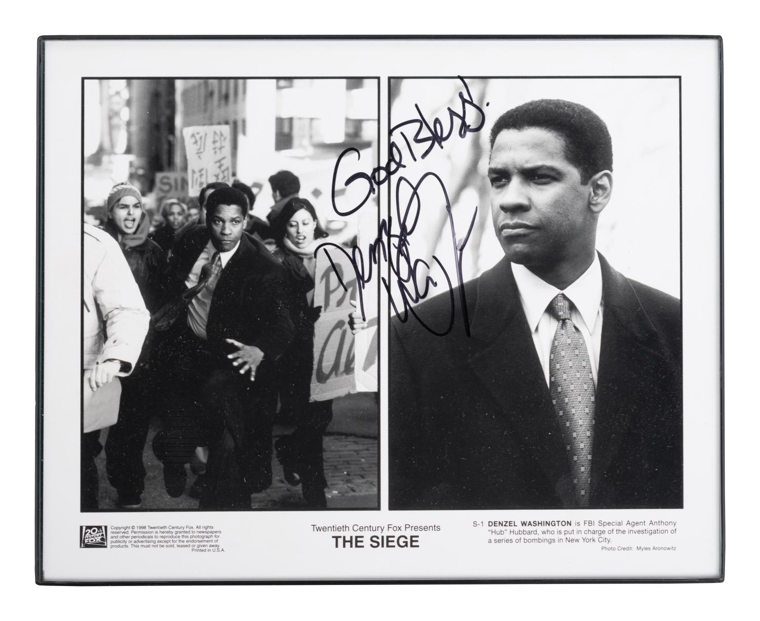 (Celebrity) A group of 16 autographed celebrity photos, comprising: