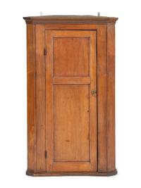 A Country Cherrywood Hanging Corner Cupboard