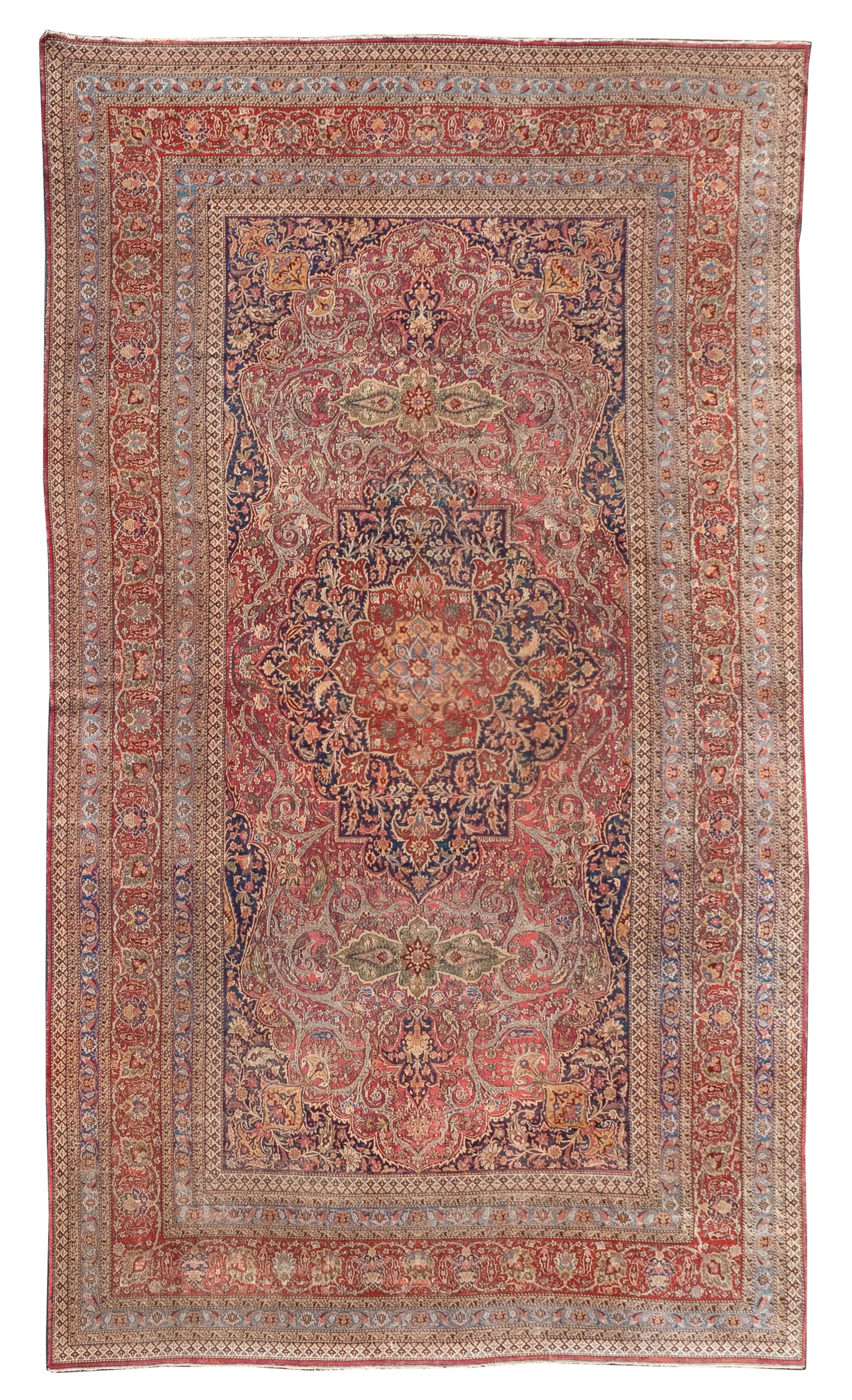 A Meshed Wool Rug 11 feet 4 inches x 22 feet 9 inches. — EARLY 20TH CENTURY