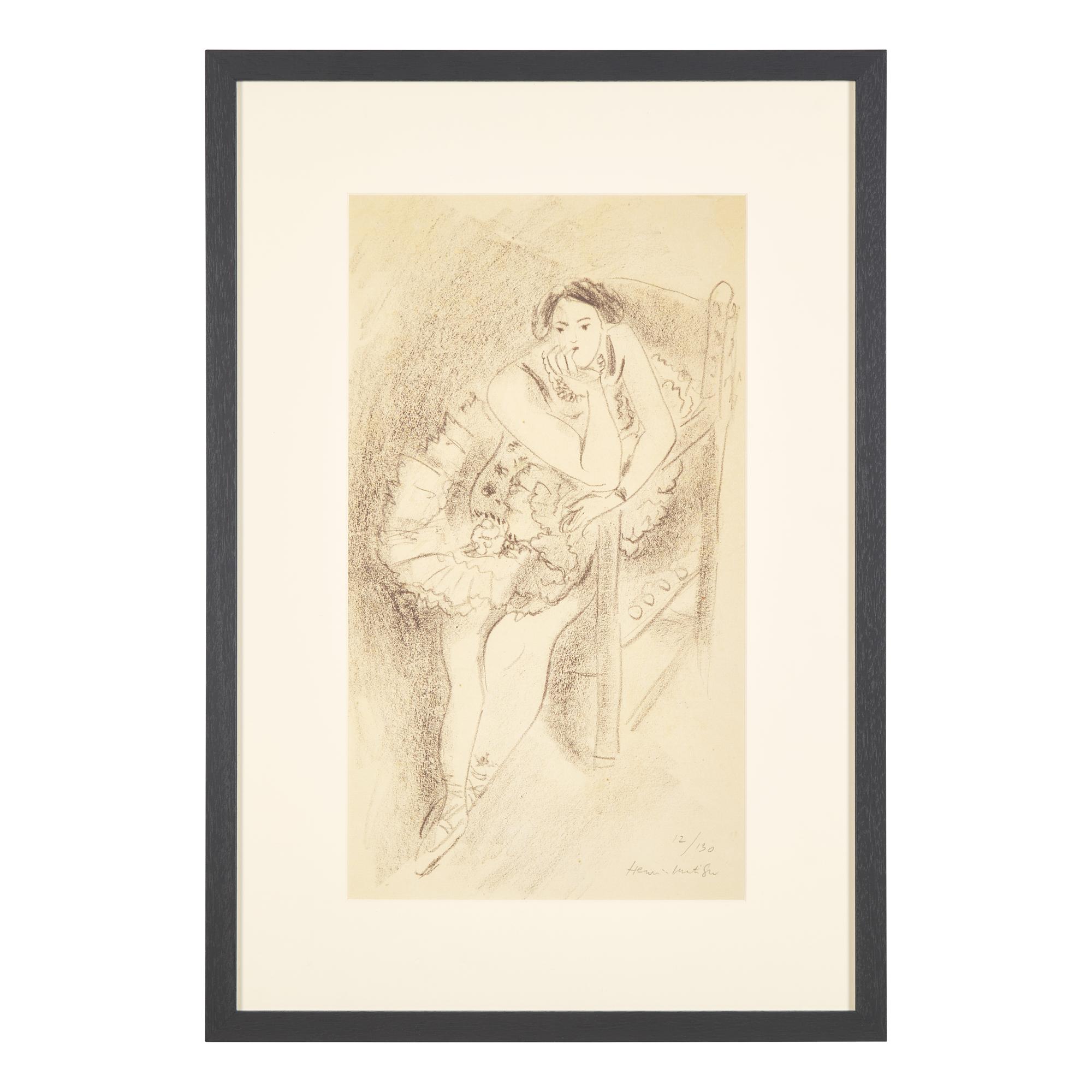 Henri Matisse (French, 1869-1954) — Danseuse au fauteuil en bois (from Dix Danseuses ), 1925-26