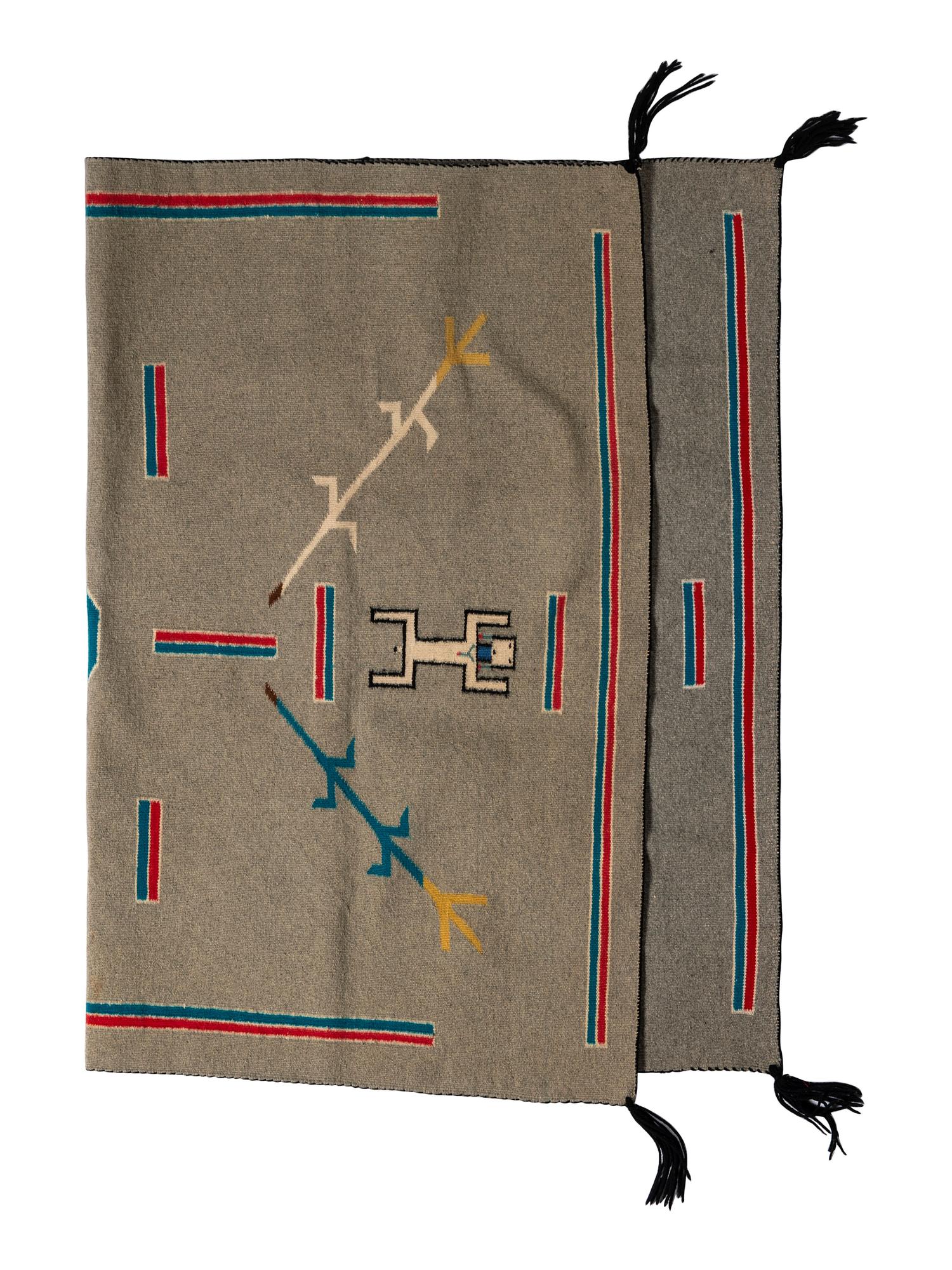 Navajo Sandpainting Weaving, Water Chant