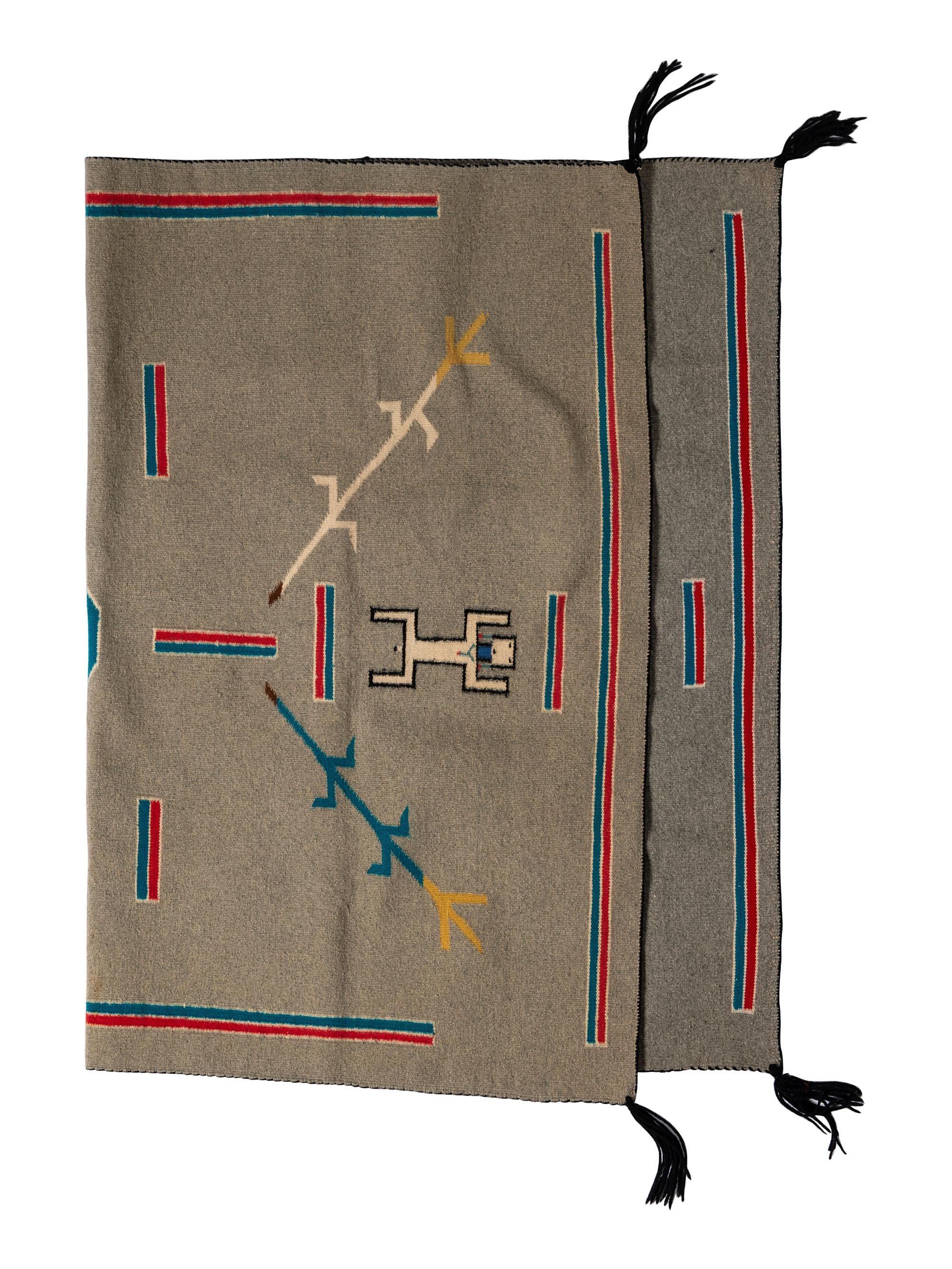 Navajo Sandpainting Weaving, Water Chant