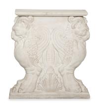An Italian Specimen Marble and Carved White Marble Table