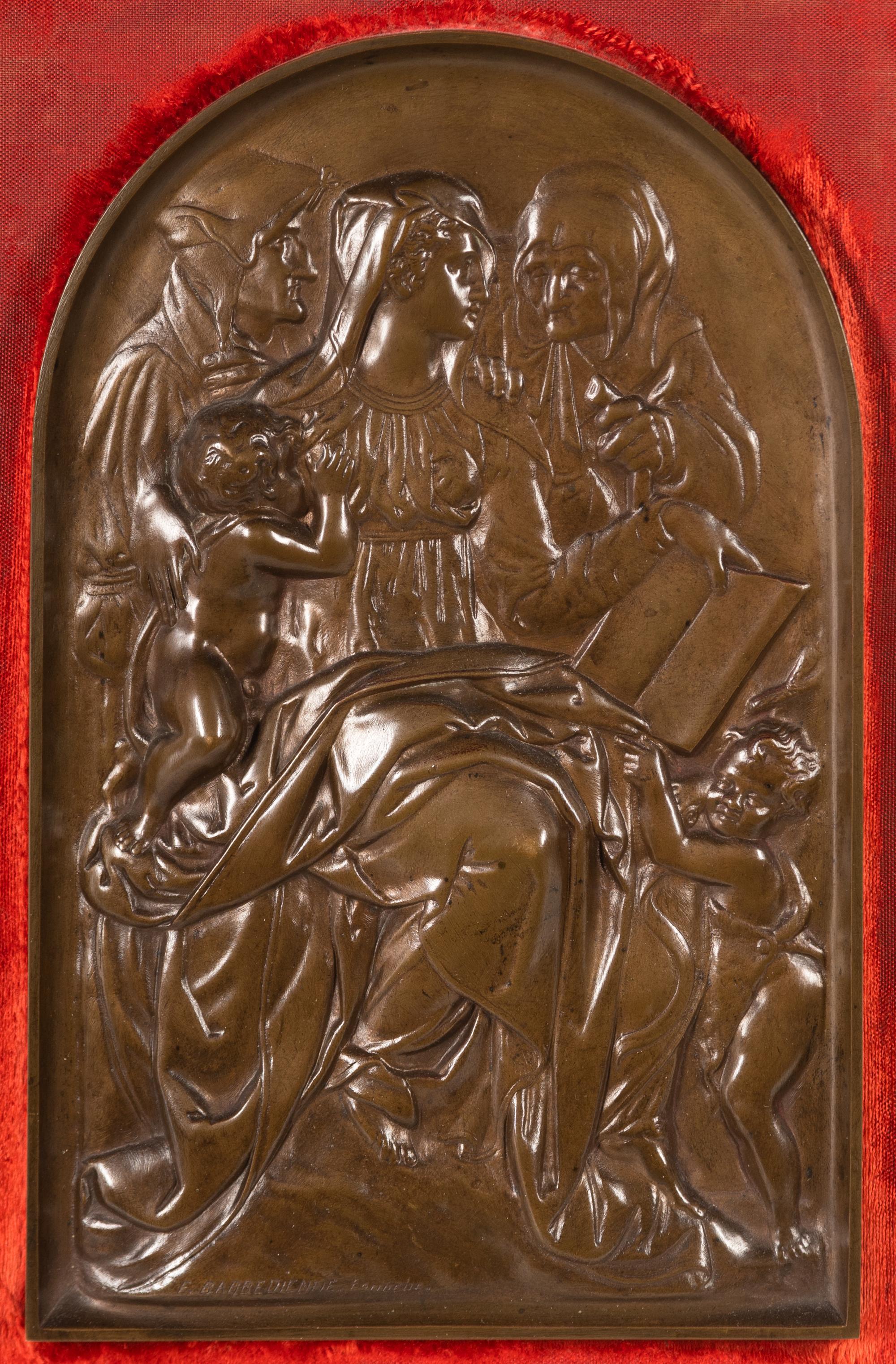 A French Bronze Plaque After Pierino da Vinci