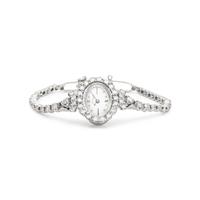 HAMILTON, 14K WHITE GOLD AND DIAMOND WATCH