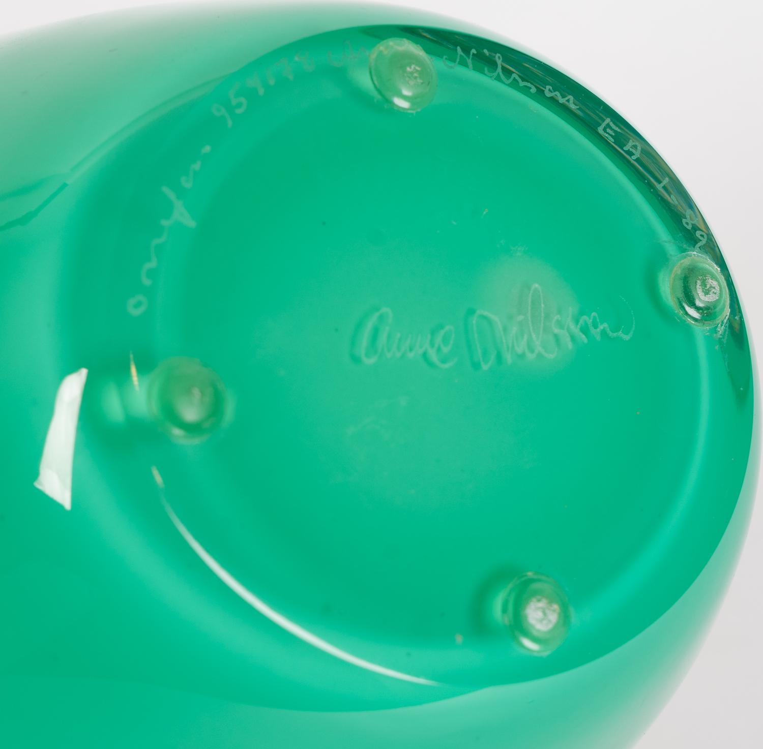 An Orrefors Glass Face Vase — DESIGNED BY ANNE NILSSON, 20TH CENTURY
