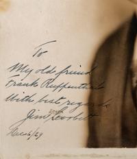 A Heavyweight Champion James J. Jim Corbett Signed Autographed Photo,
