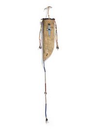 Sioux Beaded Buffalo Hide Knife Sheath