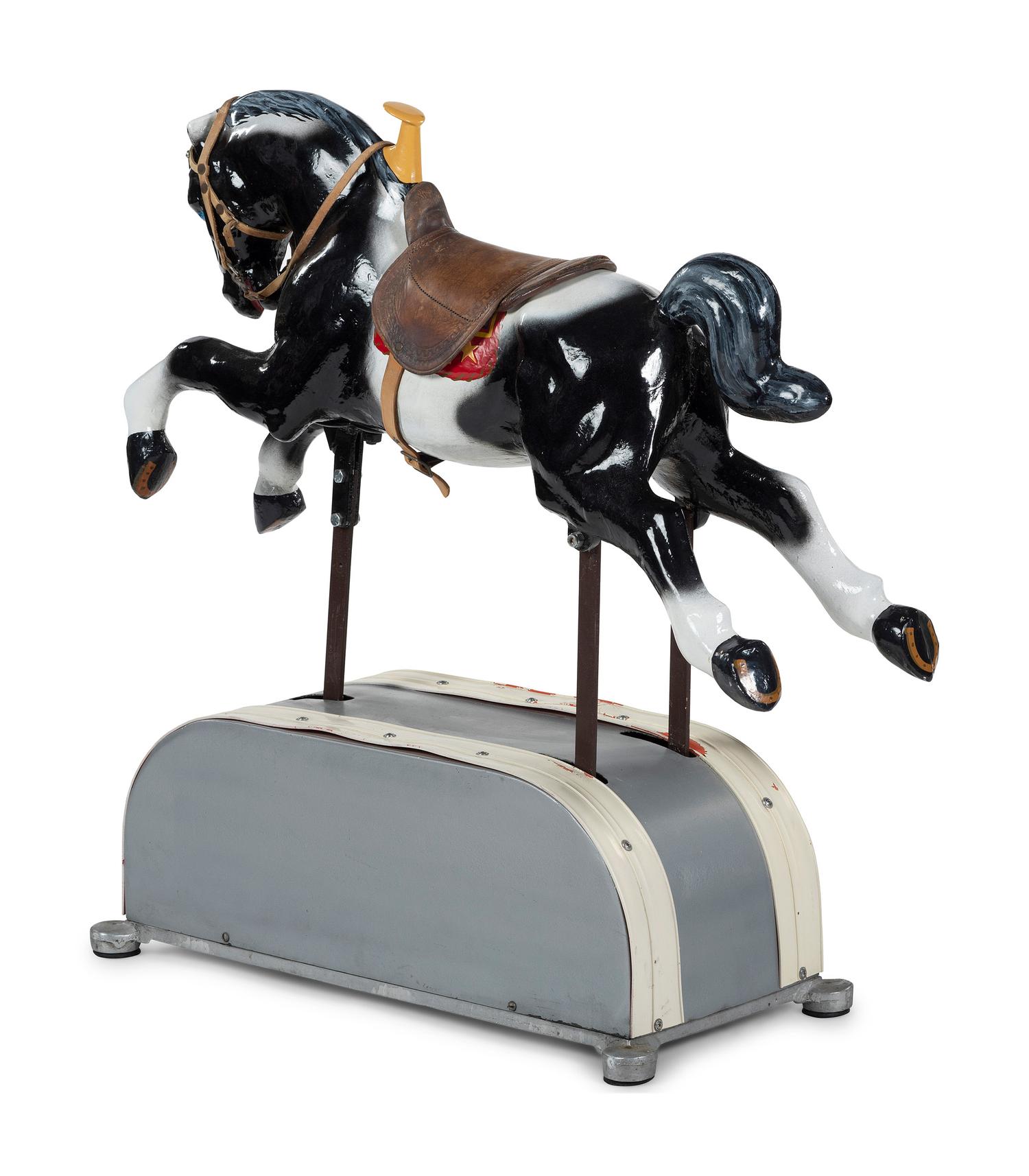 An Electric Painted Riding Horse