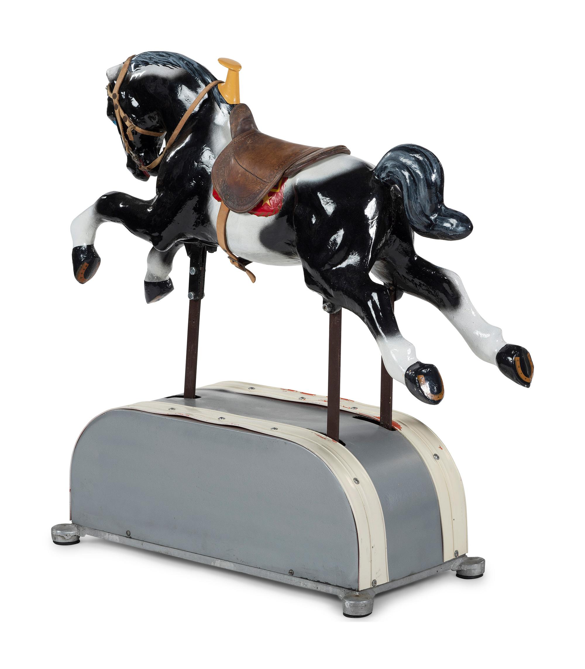An Electric Painted Riding Horse