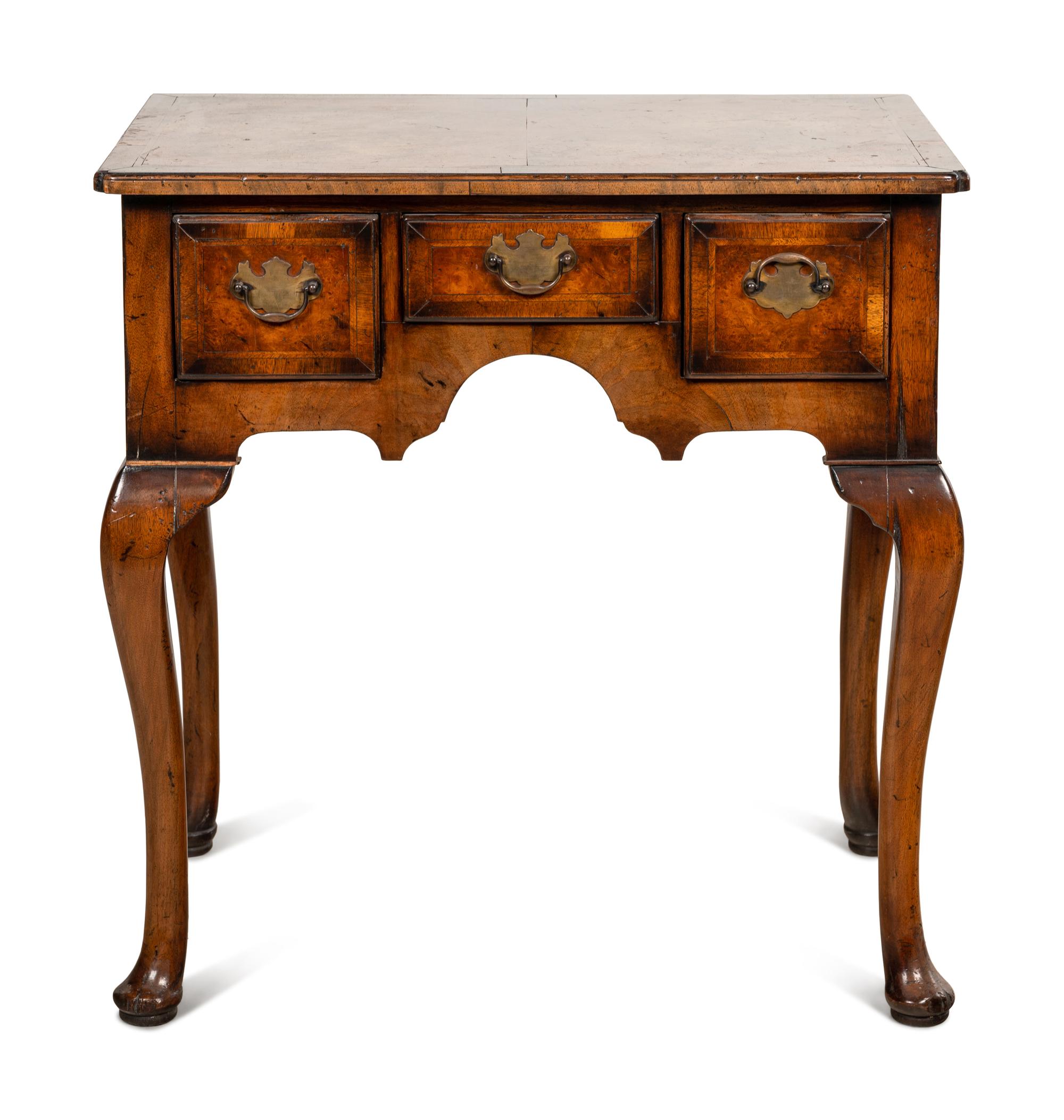 A George II Style Walnut Dressing Table