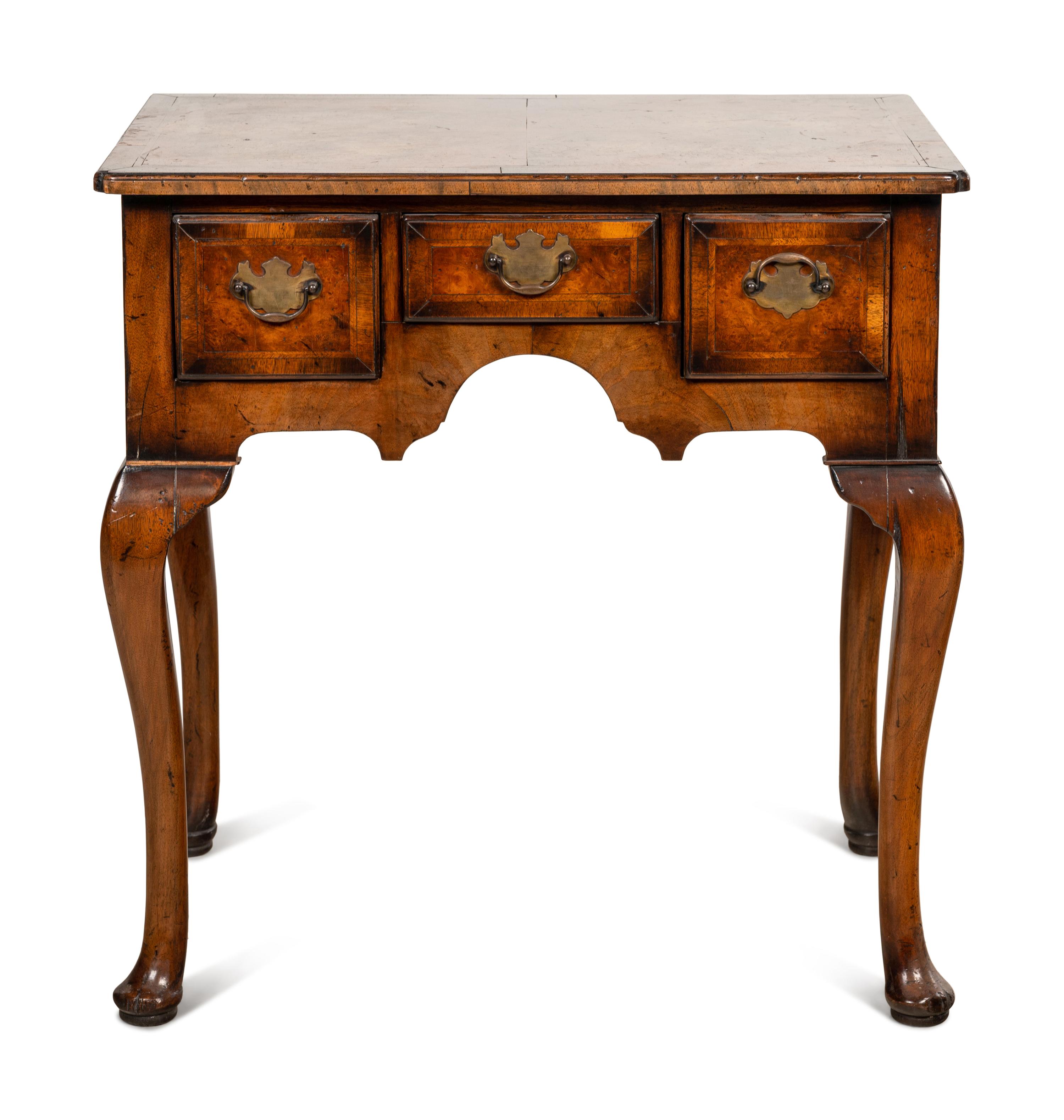 A George II Style Walnut Dressing Table