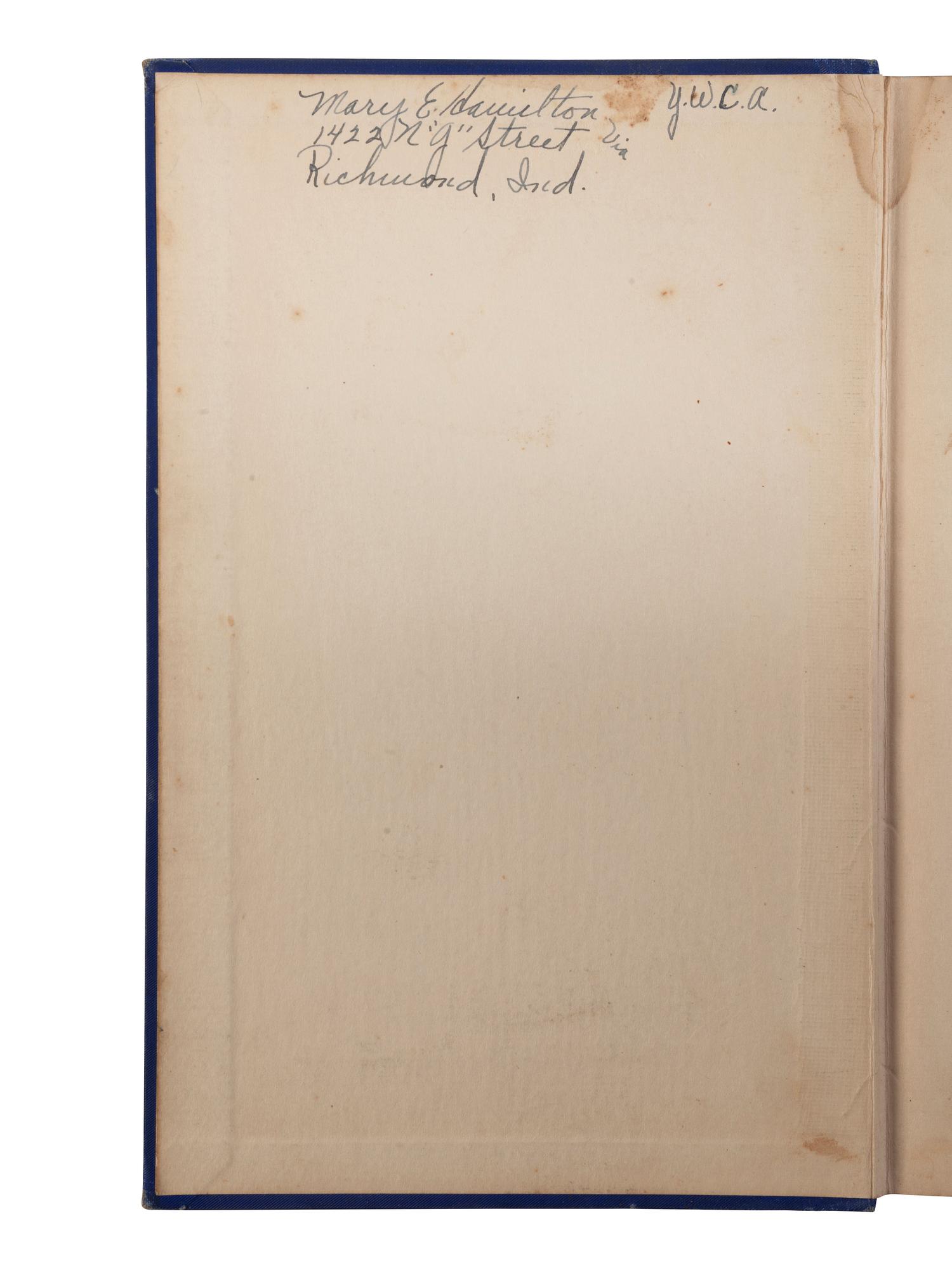 [BUSINESS -- WALKER, Madam C.J. (born Sarah Breedlove, 1867-1919)]. The Madam C.J. Walker Beauty Manual: A Thorough Treatise Covering All Branches of Beauty Culture. FIRST EDITION. Indianapolis: The Madam C.J. Walker Manufacturing Co. Inc., ca 1928.