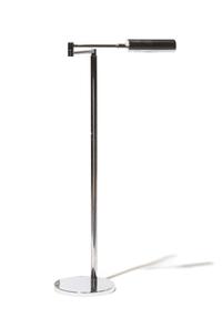 Koch & Lowy, SECOND HALF 20TH CENTURY, a chromed swivel OMI floor lamp
