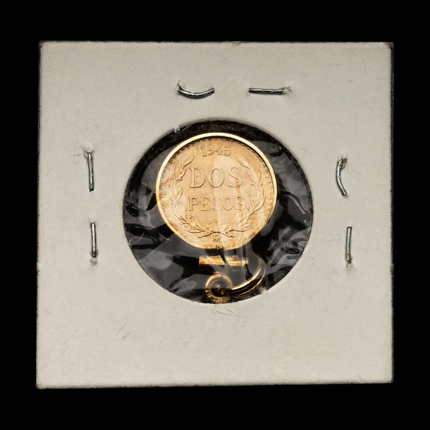 [MEXICO] A 1945 2-Peso Gold Coin