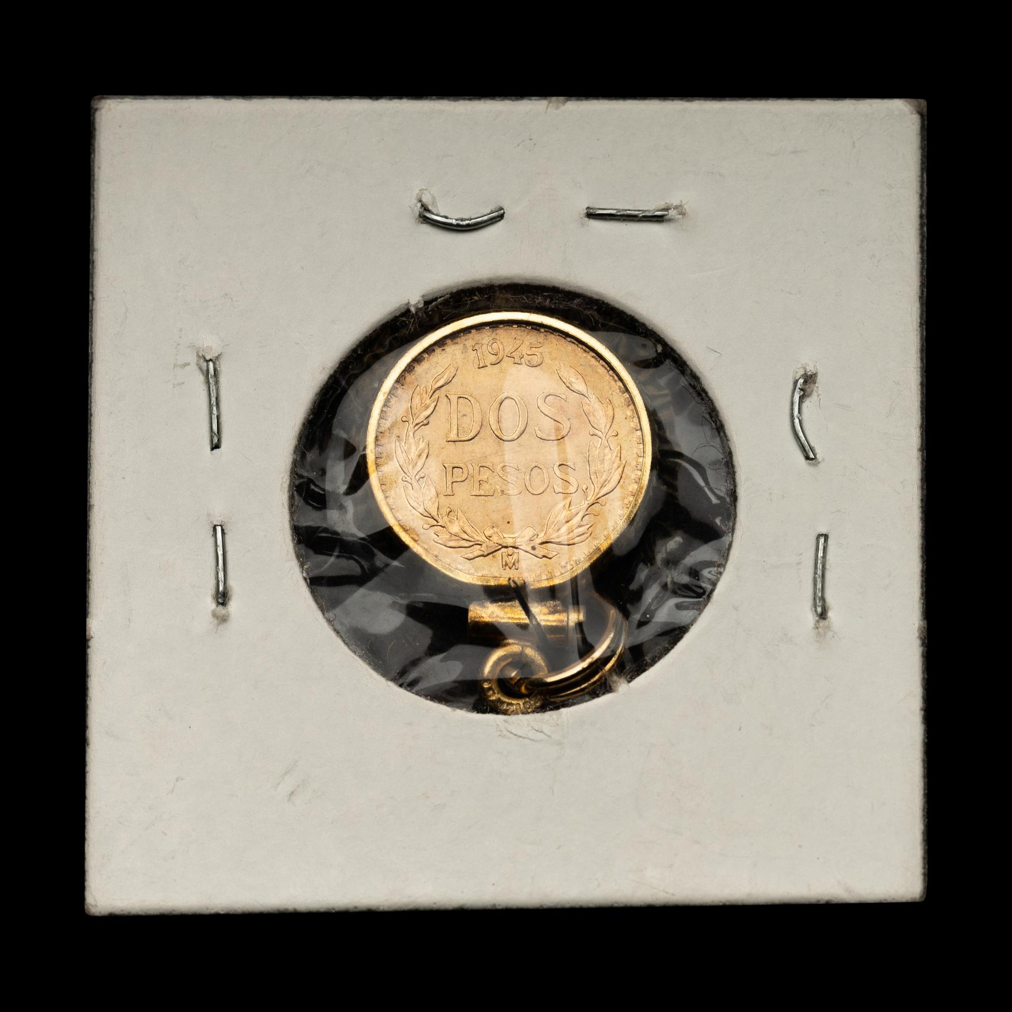 [MEXICO] A 1945 2-Peso Gold Coin