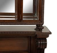 A Neoclassical Style Carved Mahogany Vitrine Cabinet — Circa 1900