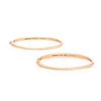 Kabana, Two Mother-of-Pearl, Diamond, and Rose Gold Bangle Bracelets