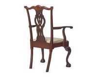 A Chippendale Style Carved Mahogany Armchair