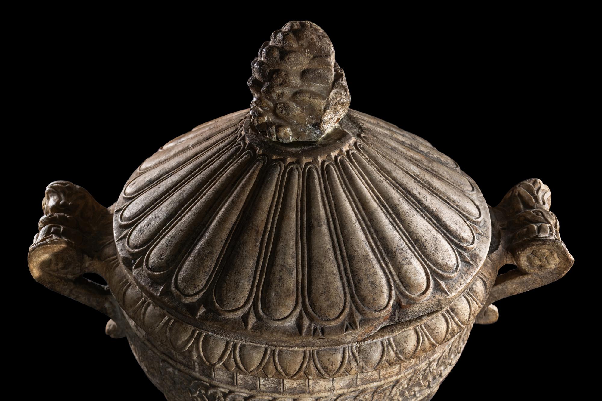 A Roman Marble Cinerary Urn
