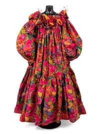 Nina Ricci Floral Print Evening Dress, 1990-91
