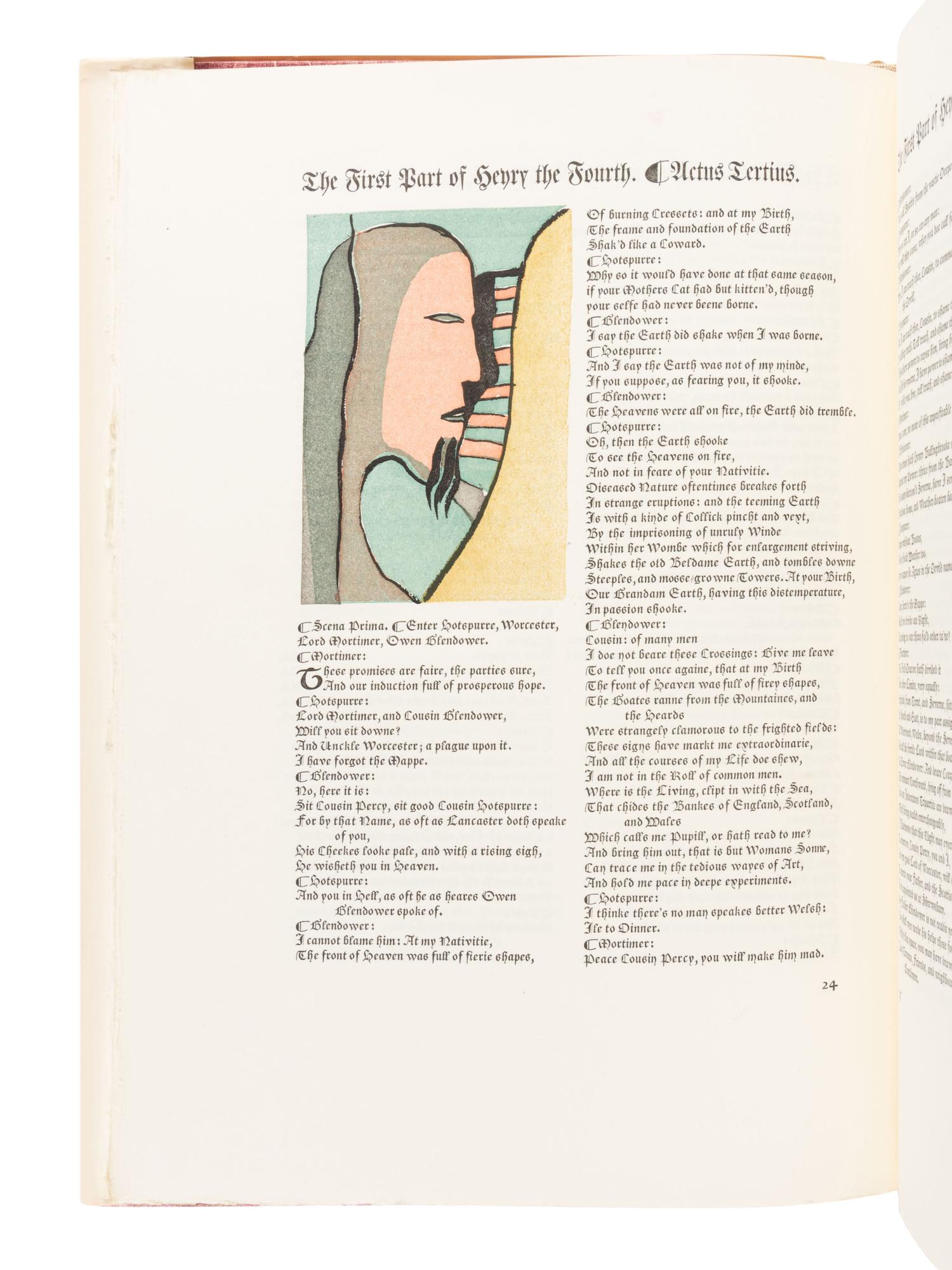 [GRABHORN PRESS]. SHAKESPEARE, William (1564 - 1616). The First Part of Henry the Fourth . San Francisco: The Grabhorn Press, 1961.