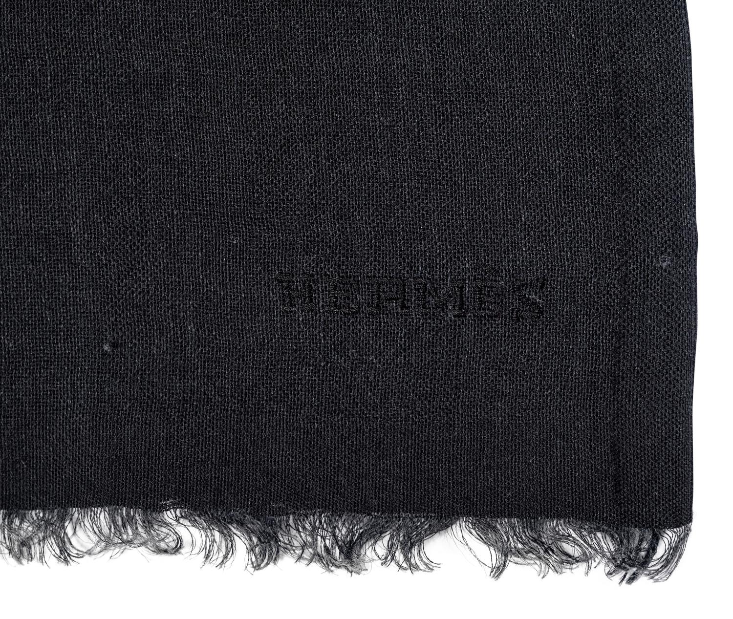 Two Cashmere Scarves: One Giorgio Armani, One Hermès