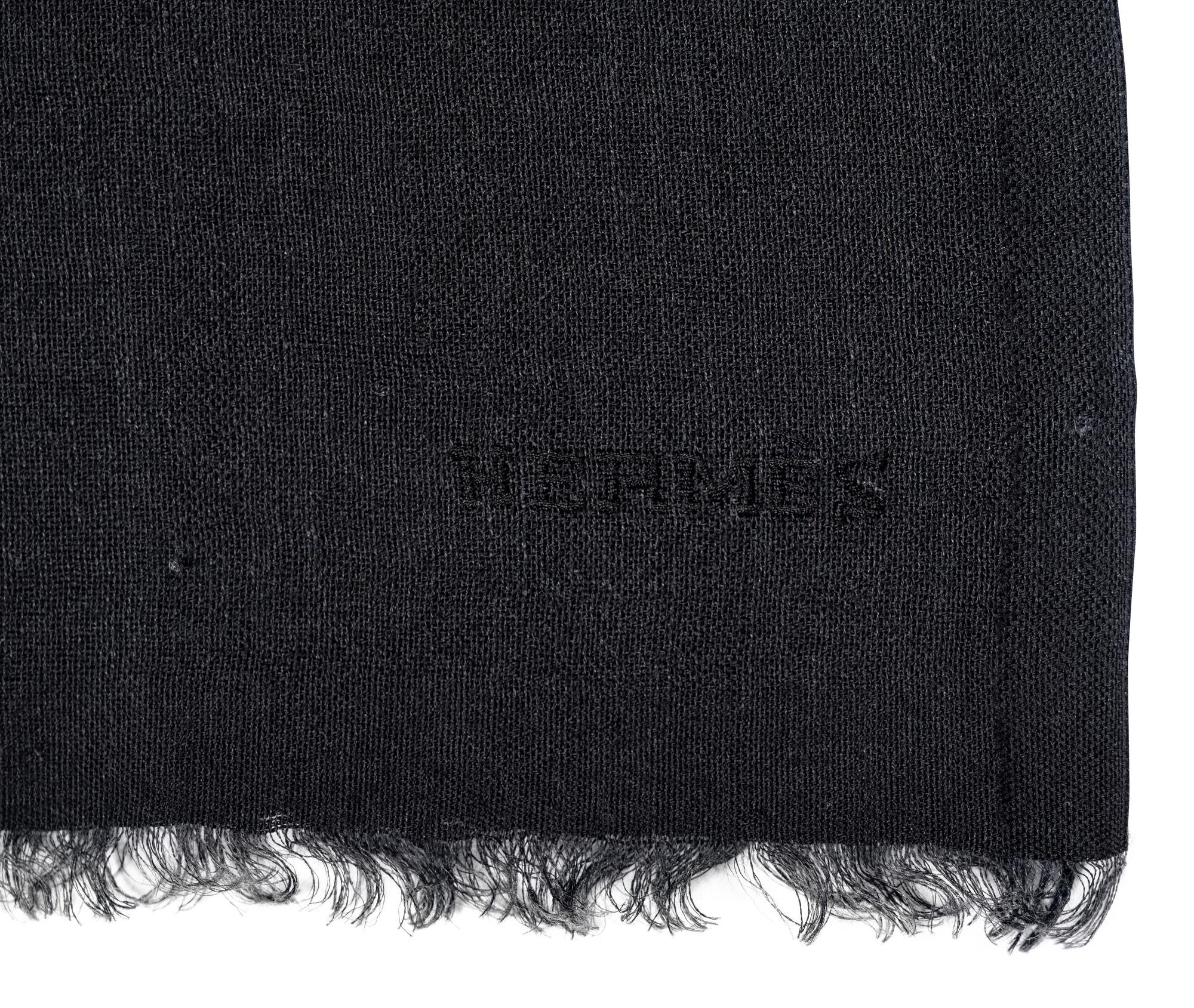 Two Cashmere Scarves: One Giorgio Armani, One Hermès