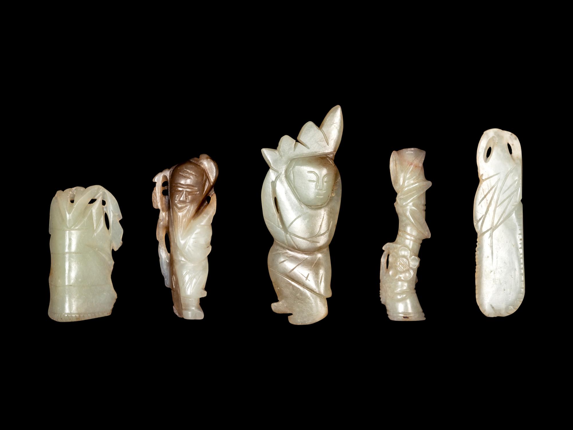 Five Chinese Jade Pendants