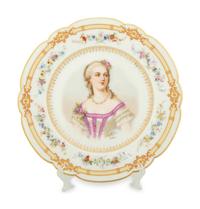 Three Sèvres Style Porcelain Portrait Plates — LATE 19TH/EARLY 20TH CENTURY
