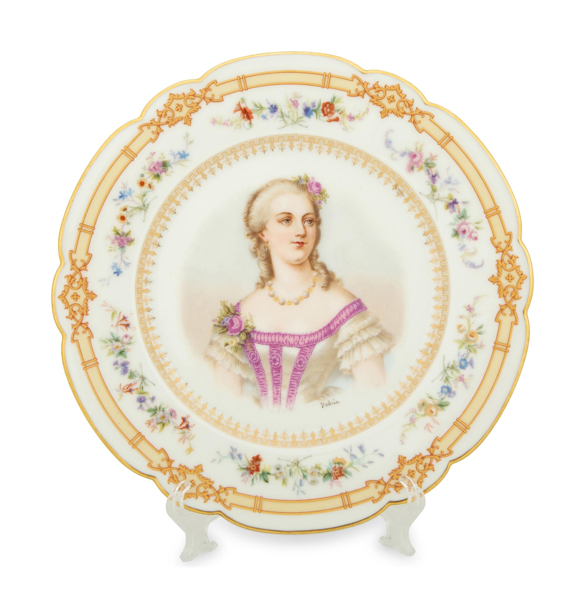 Three Sèvres Style Porcelain Portrait Plates — LATE 19TH/EARLY 20TH CENTURY
