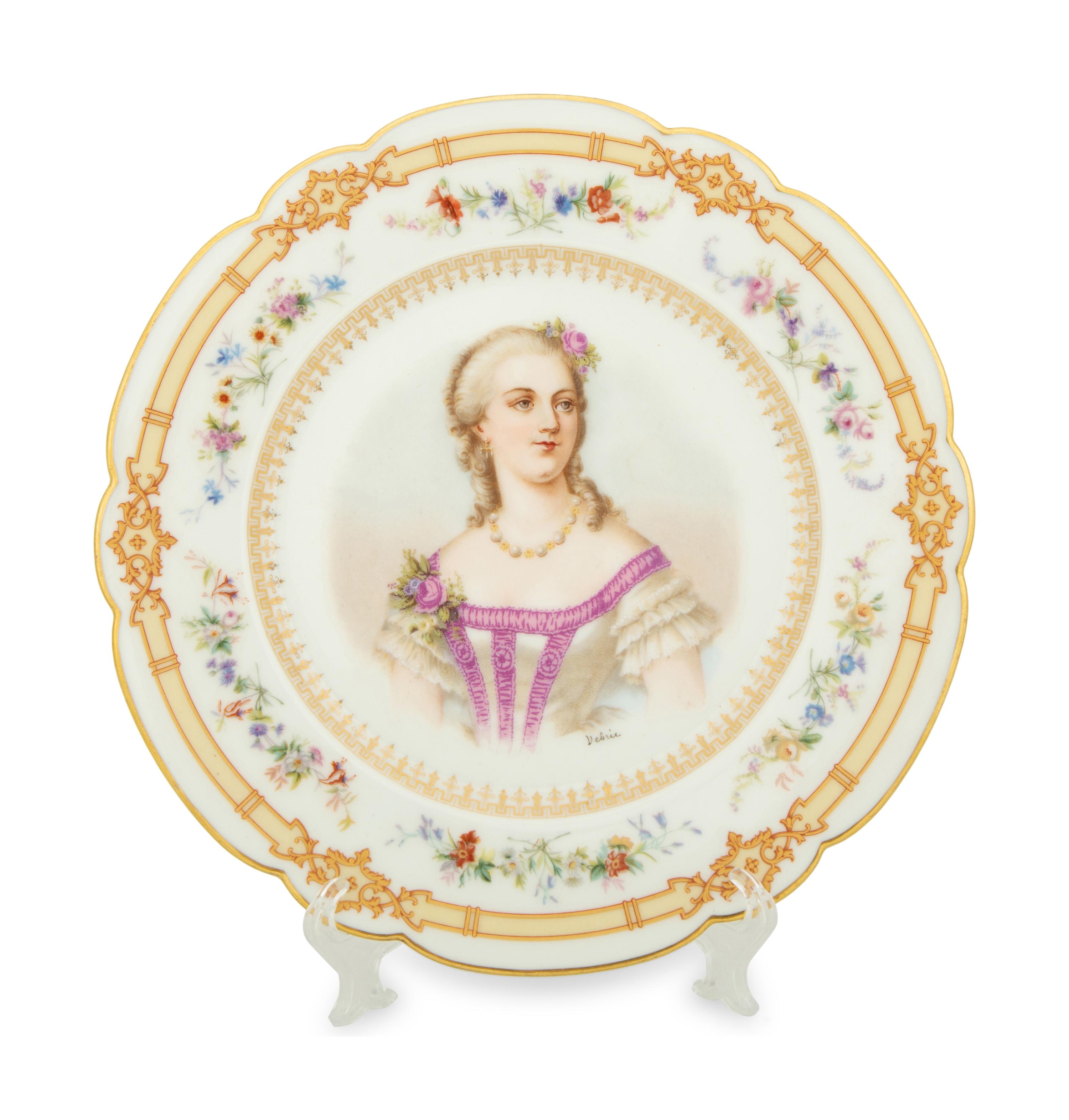 Three Sèvres Style Porcelain Portrait Plates — LATE 19TH/EARLY 20TH CENTURY