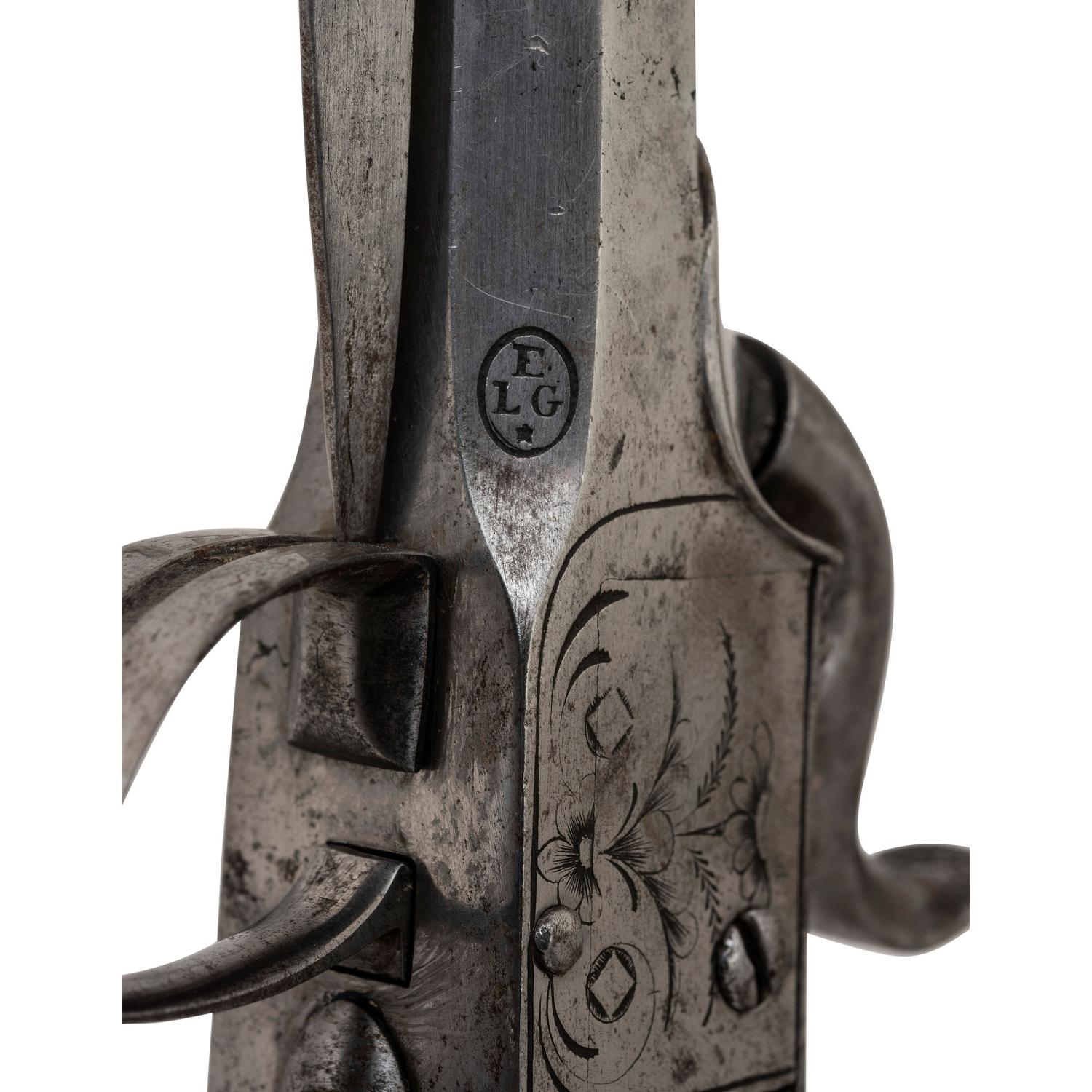 Pair of Belgian Snap Bayonet Pistols