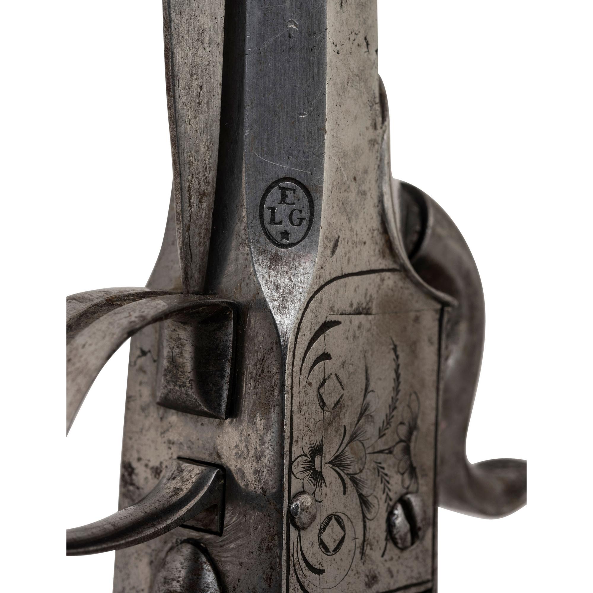 Pair of Belgian Snap Bayonet Pistols