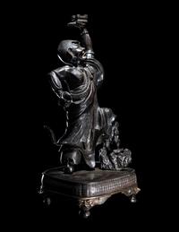 A Japanese Bronze Figure of Daruma