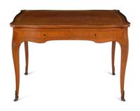 A Louis XV Style Satinwood Writing Table