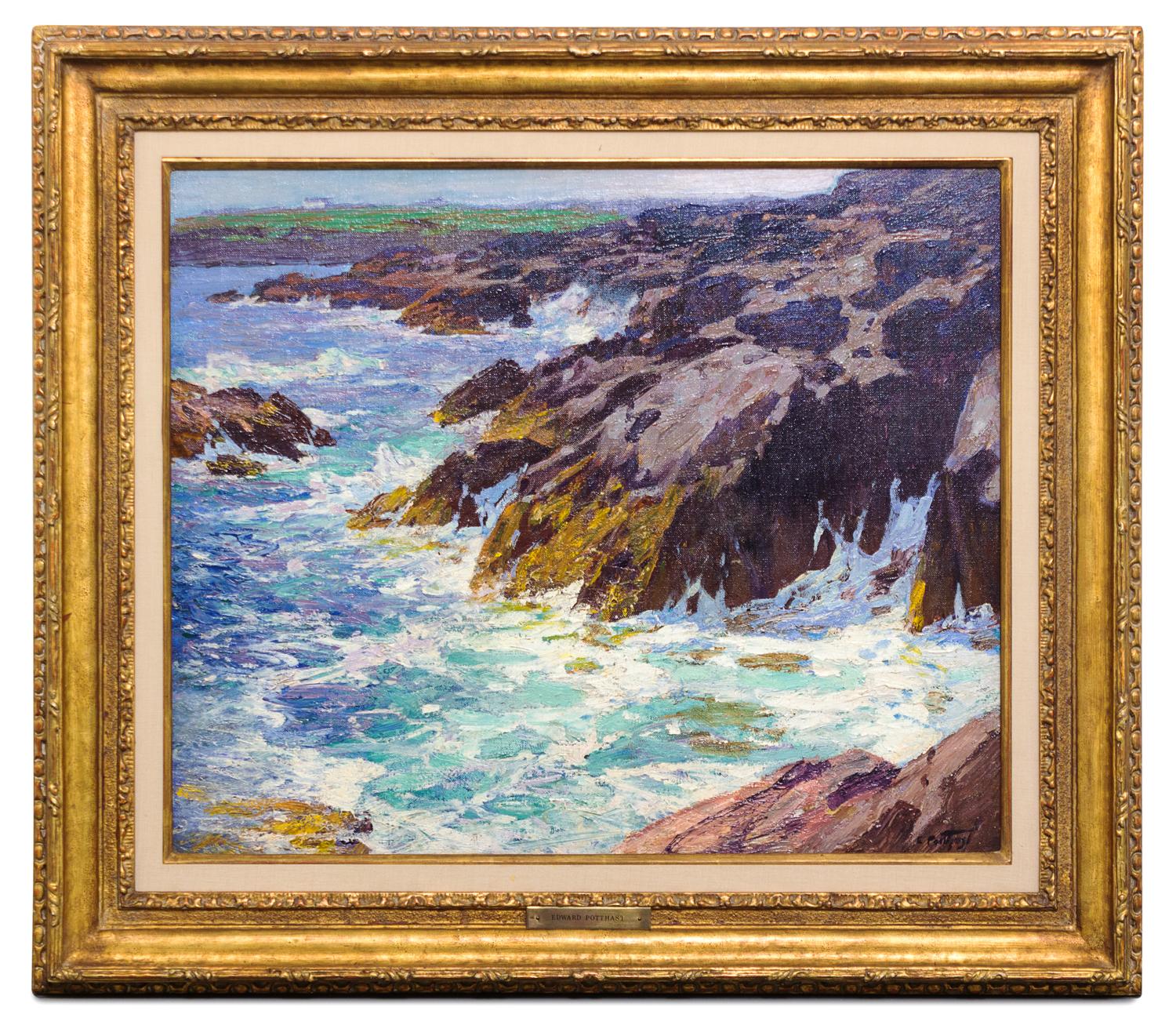 Edward Henry Potthast, (American, 1857-1927), A Jagged Coast, c. 1910-20