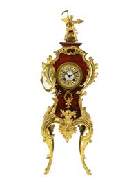 A French Gilt Bronze Mounted Tortoiseshell Veneered Clock — 19TH CENTURY