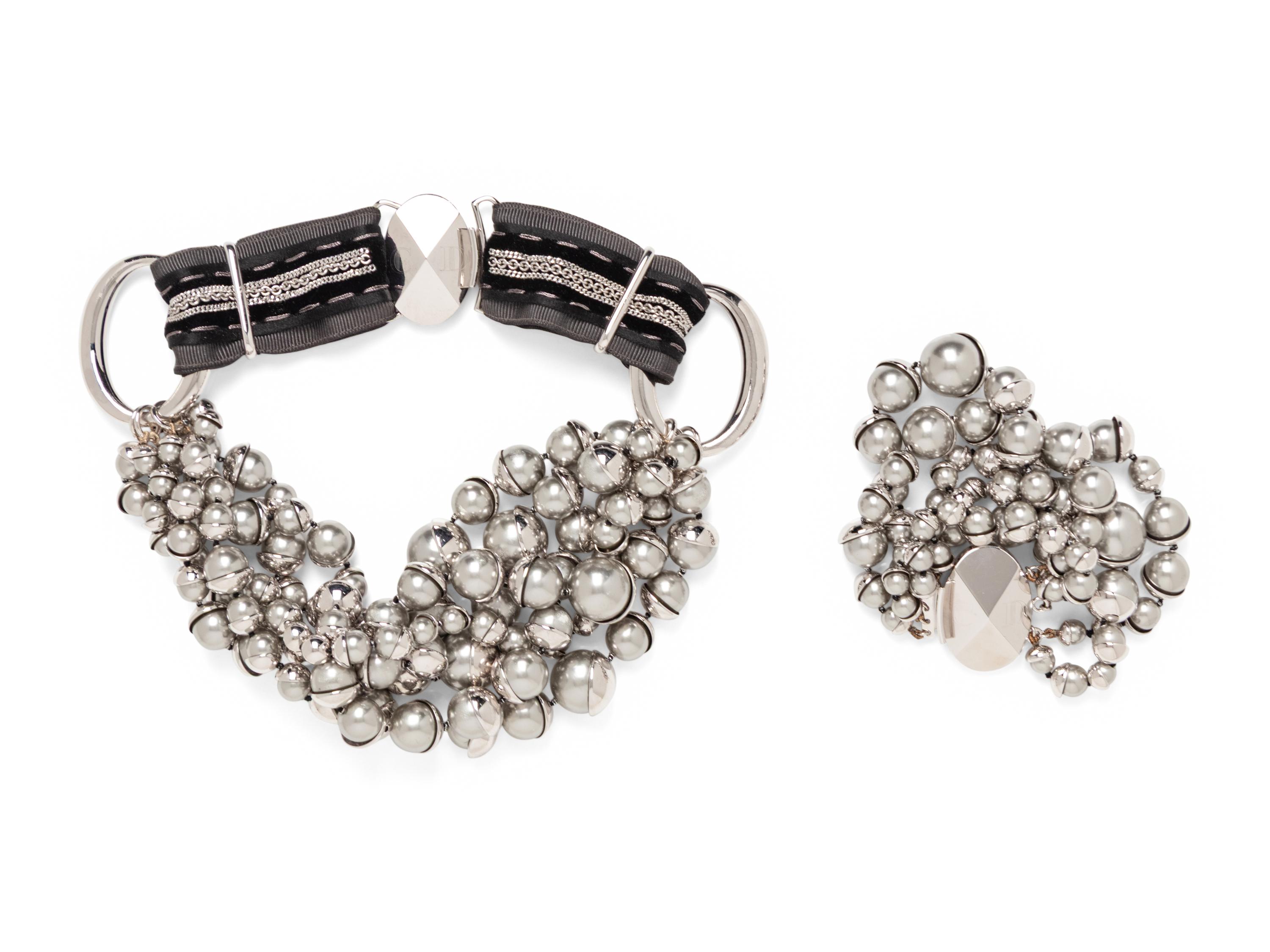 Christian Dior, Metal Bauble Necklace & Bracelet