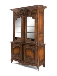 A French Provincial Oak Buffet a Deux Corps