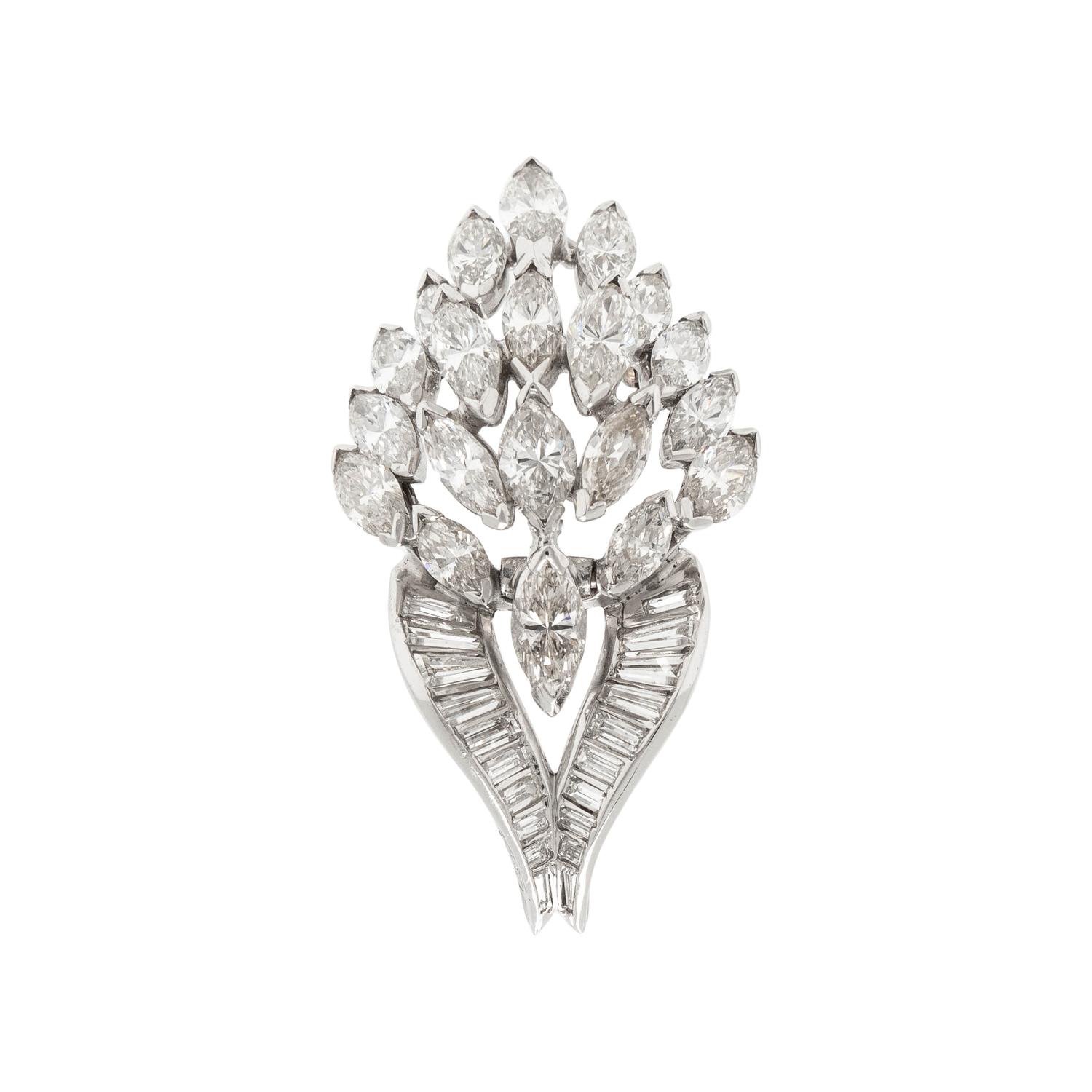 CONVERTIBLE DIAMOND BROOCH/NECKLACE