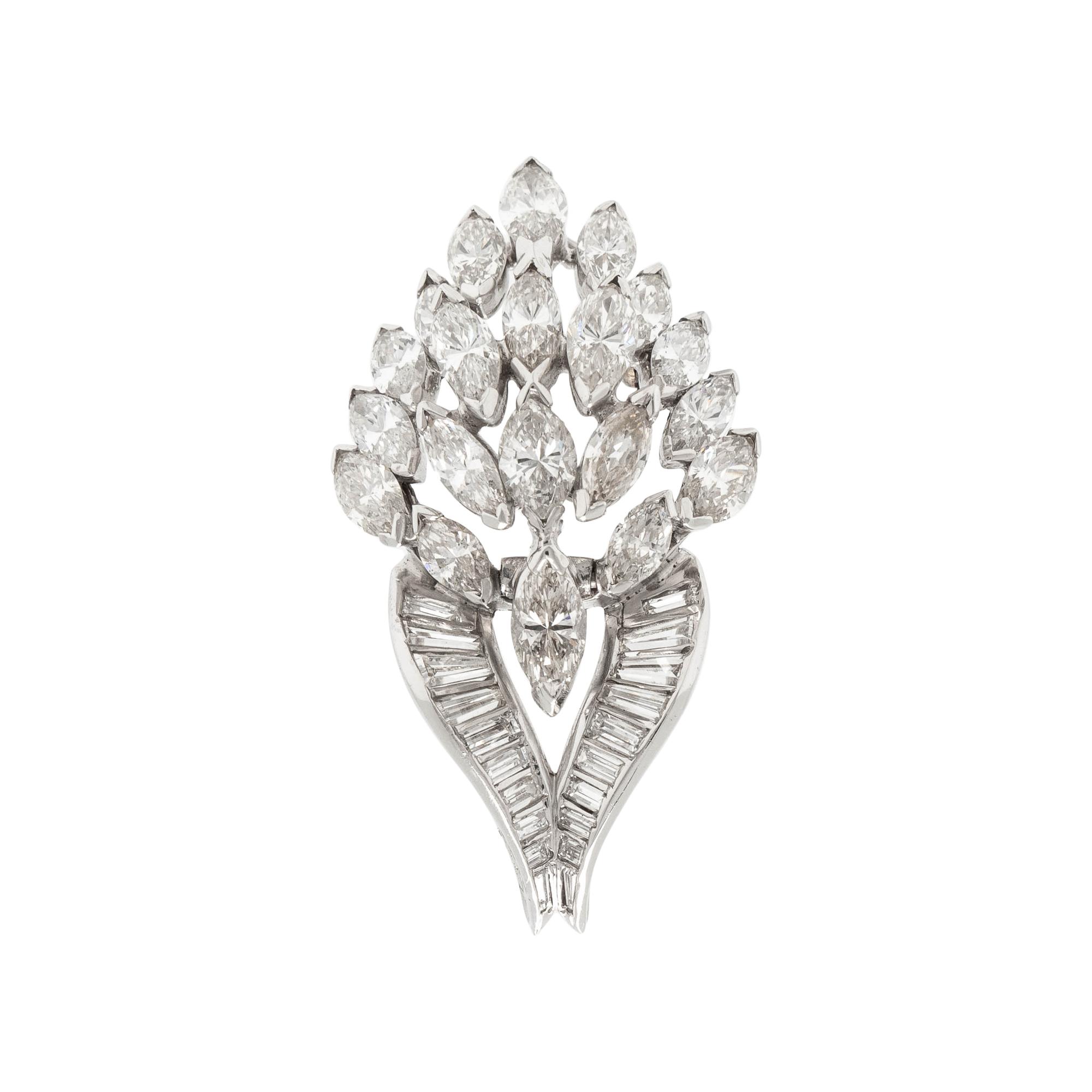 CONVERTIBLE DIAMOND BROOCH/NECKLACE