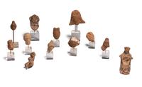 Nineteen Greco-Roman Terracotta Heads and Figures