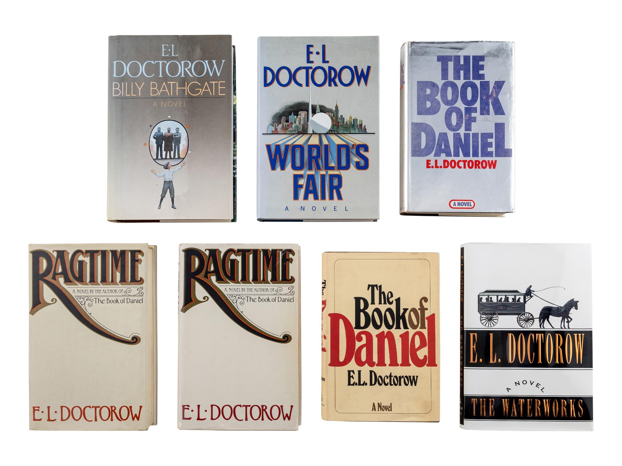 DOCTOROW, Edgar Lawrence (1931-2015). A group of 5 works by Doctorow, MOST FIRST EDITIONS, MOST SIGNED, comprising: