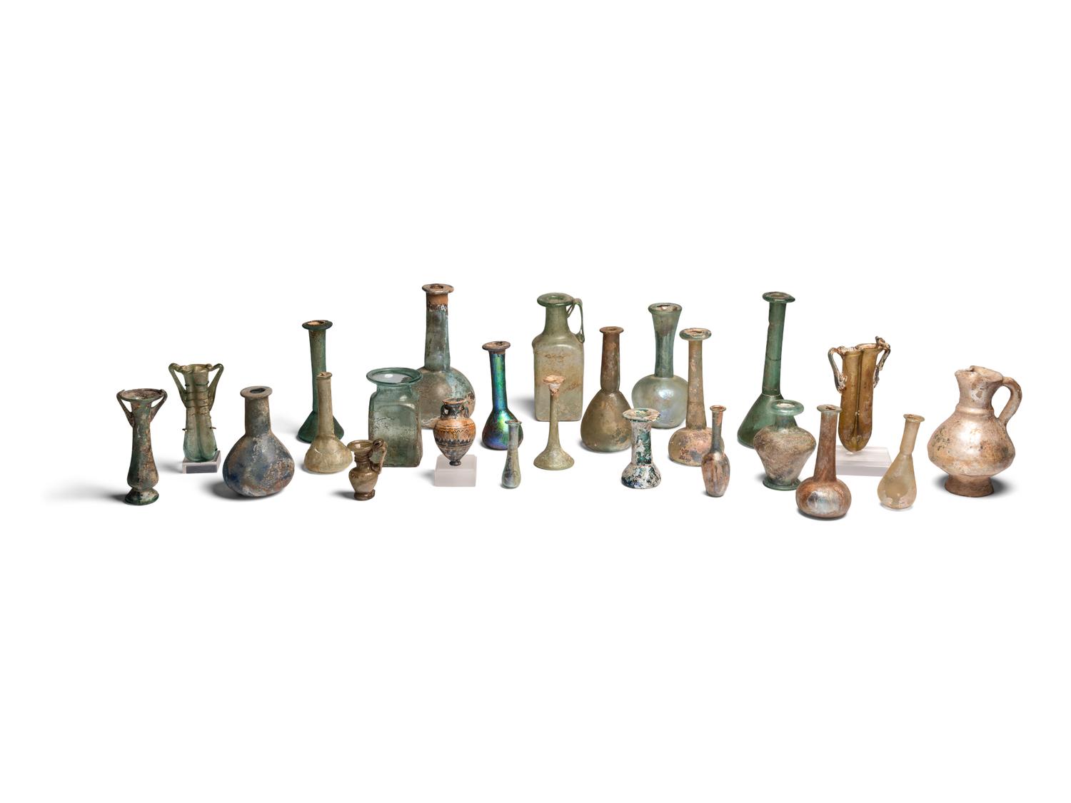 Twenty-Seven Roman and Islamic Glass Vessels and Fragments