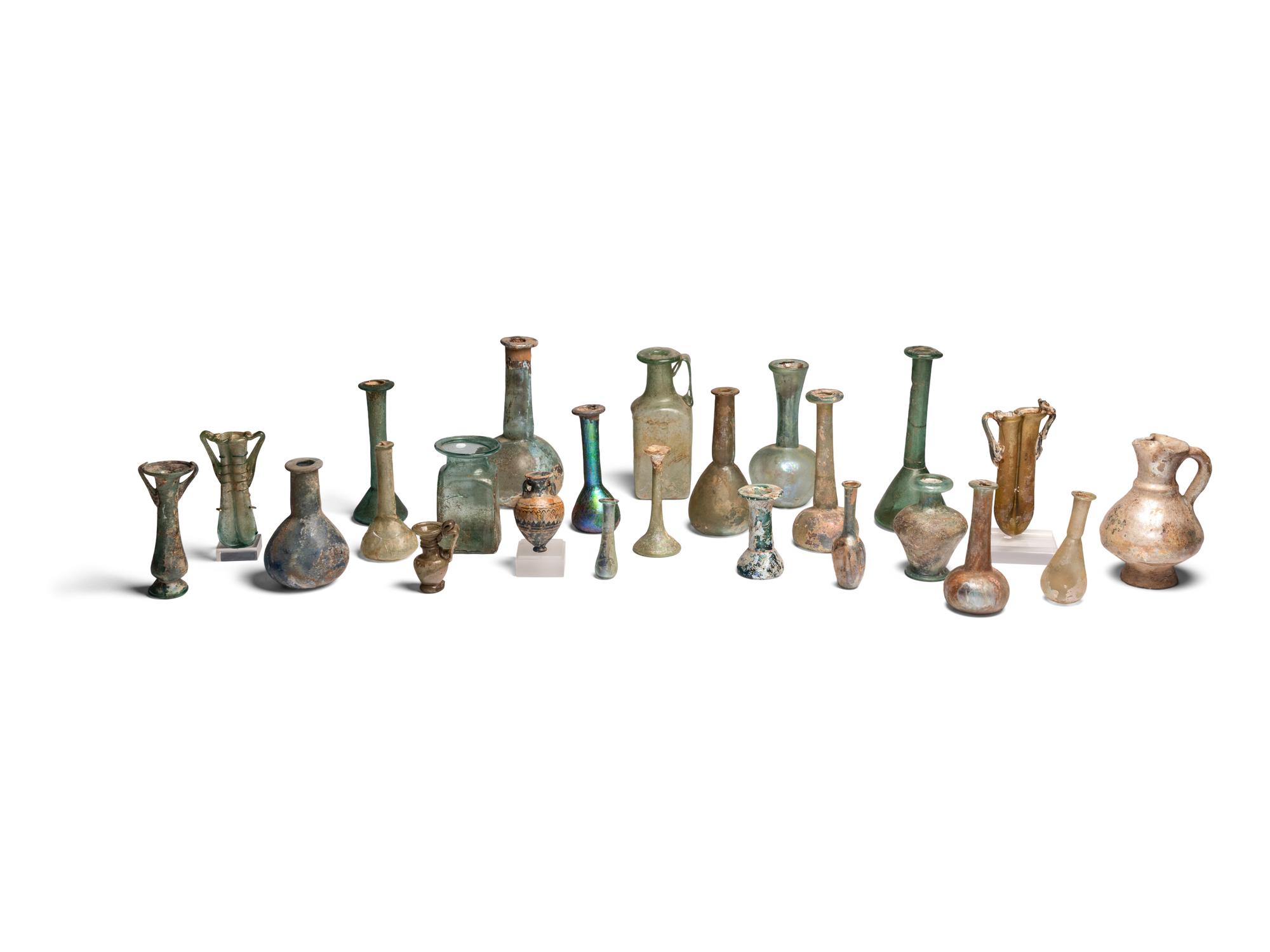 Twenty-Seven Roman and Islamic Glass Vessels and Fragments