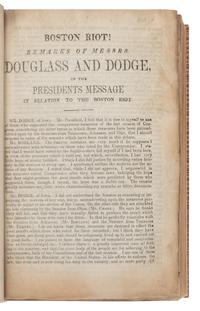 DOUGLAS, Stephen Arnold (1813-1861). A sammelband of 42 titles, including: