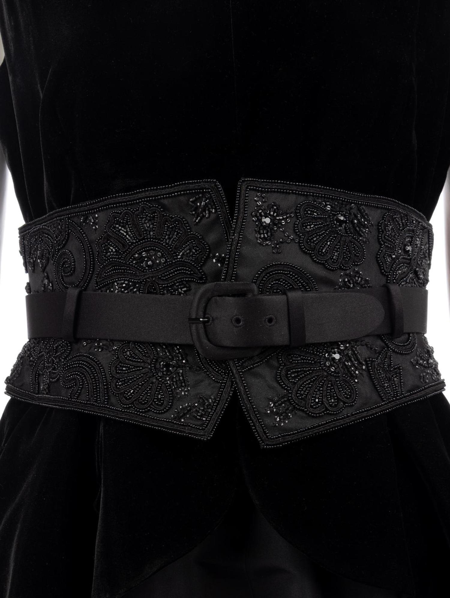 Two Givenchy Velvet Evening Ensembles, 1980-2000s