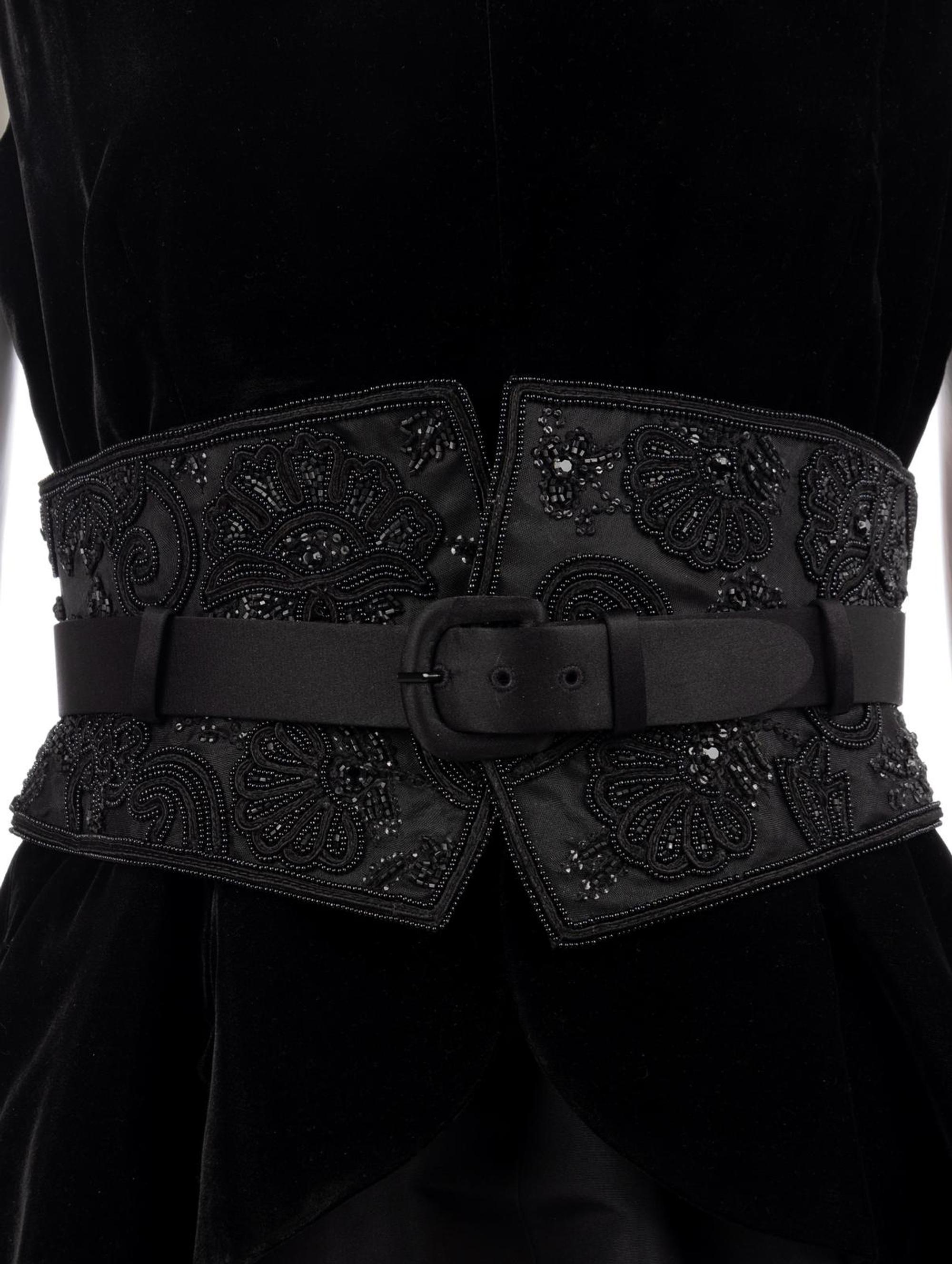 Two Givenchy Velvet Evening Ensembles, 1980-2000s